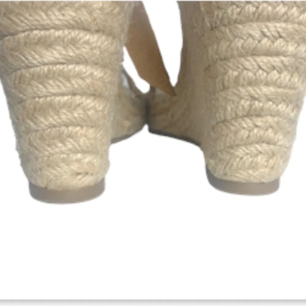 Marc Fisher Espadrilles 9.5 Kaee Wedge Suede Strappy Cruise Vacation Resort